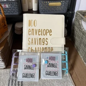 100 Envelopes Saving Challenge Binder Book